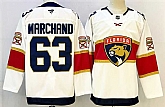 Men's Florida Panthers #63 Brad Marchand White 2024-25 Home Stitched Hockey Jersey,baseball caps,new era cap wholesale,wholesale hats