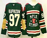 Men's Minnesota Wild #97 Kirill Kaprizov Green Winter Classic Stitched Authentic Jersey,baseball caps,new era cap wholesale,wholesale hats