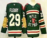 Men's Minnesota Wild #29 Marc Andre Fleury Green Winter Classic Stitched Authentic Jersey,baseball caps,new era cap wholesale,wholesale hats