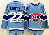 Men's Montreal Canadiens #22 Cole Caufield Blue 2024-25 Reverse Retro Stitched Jersey,baseball caps,new era cap wholesale,wholesale hats