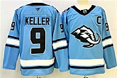 Men's Utah Mammoth #9 Clayton Keller Blue 2025 With C Patch Stitched Jersey,baseball caps,new era cap wholesale,wholesale hats