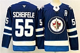Men's Winnipeg Jets #55 Mark Scheifele Navy 2024-25 With A Patch Home Stitched Hockey Jersey,baseball caps,new era cap wholesale,wholesale hats