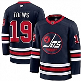 Men's Winnipeg Jets #19 Jonathan Toews Navy 2024-25 Alternate Stitched Hockey Jersey Dzhi,baseball caps,new era cap wholesale,wholesale hats
