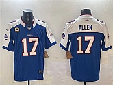 Men's Buffalo Bills #17 Josh Allen Blue White F.U.S.E. With 4-star C Ptach Football Stitched Jersey,baseball caps,new era cap wholesale,wholesale hats