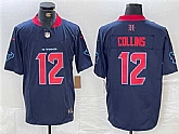 Men's Houston Texans #12 Nico Collins Navy 2nd Alternate F.U.S.E. Vapor Limited Football Stitched Jersey,baseball caps,new era cap wholesale,wholesale hats