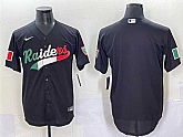 Men's Las Vegas Raiders Blank Black Mexico Cool Base Stitched Baseball Jersey,baseball caps,new era cap wholesale,wholesale hats