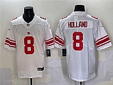 Men's New York Giants #8 Jevon Holland White 2025 Vapor Untouchable Limited Football Stitched Jersey,baseball caps,new era cap wholesale,wholesale hats
