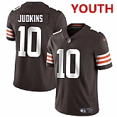 Youth Cleveland Browns #10 Quinshon Judkins Brown 2025 Vapor Limited Stitched Jersey Dzhi,baseball caps,new era cap wholesale,wholesale hats