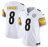 Men & Women & Youth Pittsburgh Steelers #8 Aaron Rodgers White 2025 F.U.S.E. Vapor Limited Stitched Jersey,baseball caps,new era cap wholesale,wholesale hats