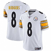 Men & Women & Youth Pittsburgh Steelers #8 Aaron Rodgers White 2025 Vapor Limited Stitched Jersey,baseball caps,new era cap wholesale,wholesale hats