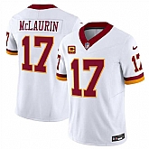 Men & Women & Youth Washington Commanders #17 Terry McLaurin White 2025 F.U.S.E. With 4-star C Patch Throwback Vapor Limited Stitched Jersey,baseball caps,new era cap wholesale,wholesale hats