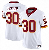 Men & Women & Youth Washington Commanders #30 Austin Ekeler White 2025 F.U.S.E. Throwback Vapor Limited Stitched Jersey,baseball caps,new era cap wholesale,wholesale hats
