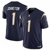 Men & Women & Youth Los Angeles Chargers #1 Quentin Johnston Navy 2025 F.U.S.E. Alternate Vapor Limited Stitched Jersey,baseball caps,new era cap wholesale,wholesale hats