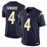 Men & Women & Youth Los Angeles Chargers #4 Taylor Heinicke Navy 2025 F.U.S.E. Alternate Vapor Limited Stitched Jersey,baseball caps,new era cap wholesale,wholesale hats