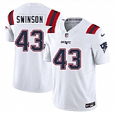 Men & Women & Youth New England Patriots #43 Bradyn Swinson White 2025 F.U.S.E. Vapor Limited Stitched Jersey,baseball caps,new era cap wholesale,wholesale hats