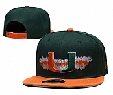 Miami (FL) Hurricanes Stitched Snapback Hats,baseball caps,new era cap wholesale,wholesale hats