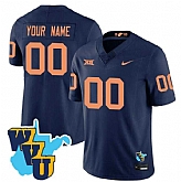 Men's West Virginia Mountaineers ACTIVE PLAYER Custom Navy F.U.S.E. 1965-2025 Throwback Stitched Jersey,baseball caps,new era cap wholesale,wholesale hats