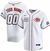 Men's Cincinnati Reds Active Player Custom White 2025 Speedway Classic Home Limited Stitched Baseball Jersey,baseball caps,new era cap wholesale,wholesale hats