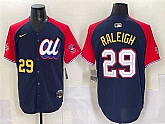 Men's American League #29 Cal Raleigh Navy Red Alternate 2025 All-Star Edition Limited Stitched Jersey,baseball caps,new era cap wholesale,wholesale hats