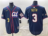 Men's American League #3 Babe Ruth Navy 2025 All-Star Edition Limited Stitched Jersey,baseball caps,new era cap wholesale,wholesale hats