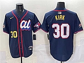 Men's American League #30 Alejandro Kirk Navy 2025 All-Star Edition Limited Stitched Jersey,baseball caps,new era cap wholesale,wholesale hats