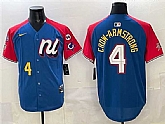 Men's National League #4 Pete Crow-Armstrong Blue Red Alternate 2025 All-Star With Patch Edition Limited Stitched Jersey,baseball caps,new era cap wholesale,wholesale hats