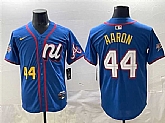 Men's National League #44 Hank Aaron Blue 2025 All-Star Edition Limited Stitched Jersey,baseball caps,new era cap wholesale,wholesale hats