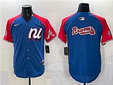 Men's National League Atlanta Braves Team Big Logo Blue Red Alternate 2025 All-Star Edition Limited Stitched Jersey,baseball caps,new era cap wholesale,wholesale hats