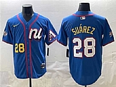 Men's National League #28 Eugenio Suarez Blue 2025 All-Star Edition Limited Stitched Jersey,baseball caps,new era cap wholesale,wholesale hats