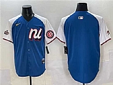 Men's National League Chicago Cubs Blank Blue Alternate 2025 All-Star Edition Limited Stitched Jersey,baseball caps,new era cap wholesale,wholesale hats