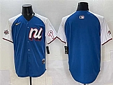 Men's National League Philadelphia Phillies Blank Blue Alternate 2025 All-Star Edition Limited Stitched Jersey,baseball caps,new era cap wholesale,wholesale hats