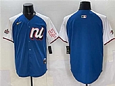 Men's National League New York Mets Blank Blue Alternate 2025 All-Star Edition Limited Stitched Jersey,baseball caps,new era cap wholesale,wholesale hats