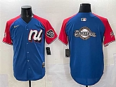 Men's National League Milwaukee Brewers Team Big Logo Blue Red Alternate 2025 All-Star Edition Limited Stitched Jersey,baseball caps,new era cap wholesale,wholesale hats