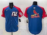 Men's National League St. Louis Cardinals Team Big Logo Blue Red Alternate 2025 All-Star Edition Limited Stitched Jersey,baseball caps,new era cap wholesale,wholesale hats