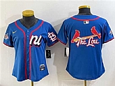 Women's National League St. Louis Cardinals Team Big Logo Blue 2025 All-Star Edition Limited Stitched Jersey(Run Small),baseball caps,new era cap wholesale,wholesale hats