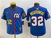 Youth National League #32 Jacob Misiorowski Blue 2025 All-Star Edition Limited Stitched Jersey,baseball caps,new era cap wholesale,wholesale hats