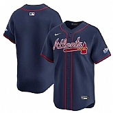 Men's Atlanta Braves Blank Navy 2025 Speedway Classic Alternate Limited Stitched Jersey Dzhi,baseball caps,new era cap wholesale,wholesale hats