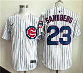 Men's Chicago Cubs #23 Ryne Sandberg White Limited Stitched Jersey,baseball caps,new era cap wholesale,wholesale hats