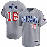 Men's Chicago Cubs #16 Matthew Boyd Grey Limited Stitched Jersey Dzhi,baseball caps,new era cap wholesale,wholesale hats