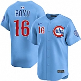Men's Chicago Cubs #16 Matthew Boyd Blue 2024-25 2nd Alternate Limited Stitched Jersey Dzhi,baseball caps,new era cap wholesale,wholesale hats