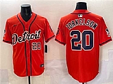 Men's Detroit Tigers #20 Spencer Torkelson Orange With Patch Vapor Premier Limited Stitched Jersey,baseball caps,new era cap wholesale,wholesale hats