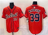 Men's Detroit Tigers #39 Zach McKinstry Orange With Patch Vapor Premier Limited Stitched Jersey,baseball caps,new era cap wholesale,wholesale hats