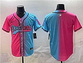 Men's Los Angeles Dodgers Blank Pink Blue Limited Stitched Jersey,baseball caps,new era cap wholesale,wholesale hats