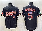 Men's Los Angeles Dodgers #5 Freddie Freeman Black Mexico Cool Base Stitched Jersey,baseball caps,new era cap wholesale,wholesale hats