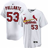 Men's St. Louis Cardinals #53 Andre Pallante White Home Limited Stitched Jersey Dzhi,baseball caps,new era cap wholesale,wholesale hats