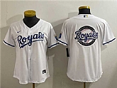 Women's Kansas City Royals Team Big Logo White Cool Base Stitched Jersey,baseball caps,new era cap wholesale,wholesale hats