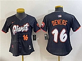 Women's San Francisco Giants #16 Rafael Devers Anthracite 2025 City Connect Limited Stitched Jersey,baseball caps,new era cap wholesale,wholesale hats