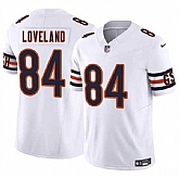 Men & Women & Youth Chicago Bears #84 Colston Loveland White 2025 Draft F.U.S.E. Vapor Untouchable Limited Stitched Jersey,baseball caps,new era cap wholesale,wholesale hats