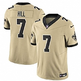 Men's New Orleans Saints #7 Taysom Hill Gold 2025 F.U.S.E. Alternate Vapor Limited Stitched Jersey,baseball caps,new era cap wholesale,wholesale hats