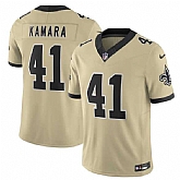 Men's New Orleans Saints #41 Alvin Kamara Gold 2025 F.U.S.E. Alternate Vapor Limited Stitched Jersey,baseball caps,new era cap wholesale,wholesale hats
